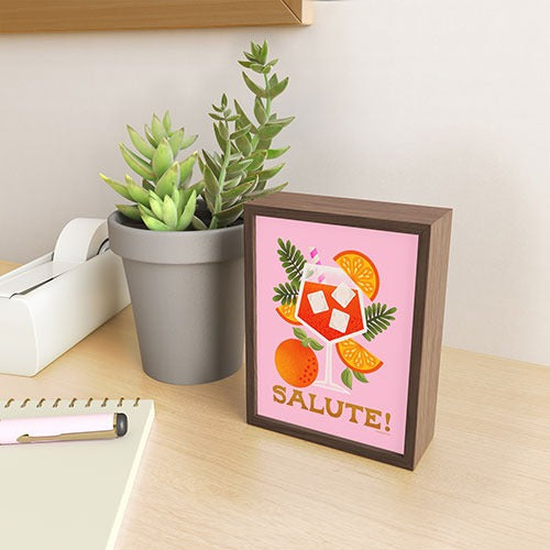 Jessica Molina Orange Spritz Framed Mini Art Print