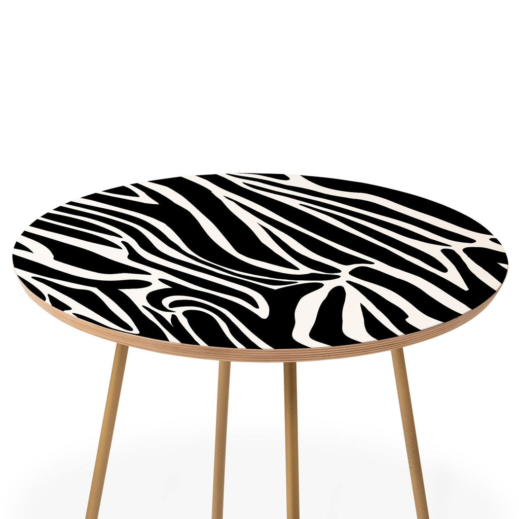 Jennifer Labre Wild Zebra Round Side Table