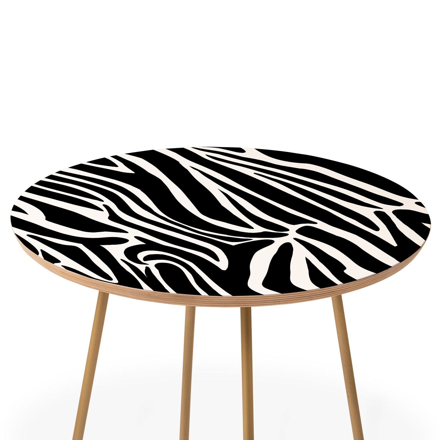 Jennifer Labre Wild Zebra Round Side Table