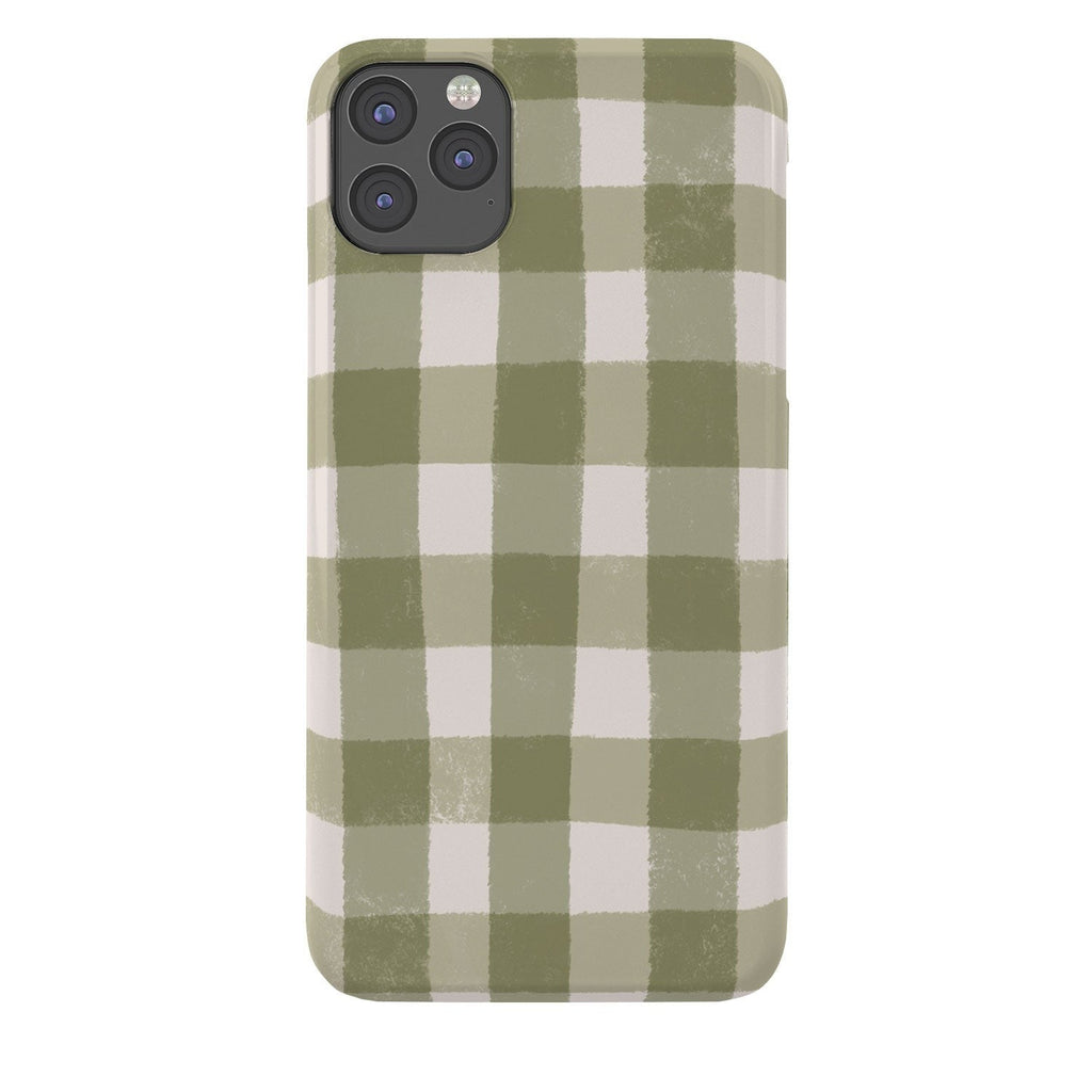 Menina Lisboa Rustic Green Plaid Phone Case