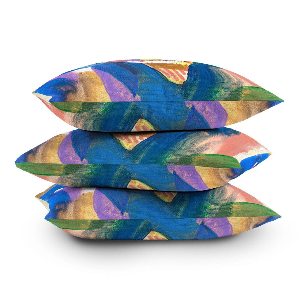 Natalie Baca Lucky in Love Outdoor Throw Pillow