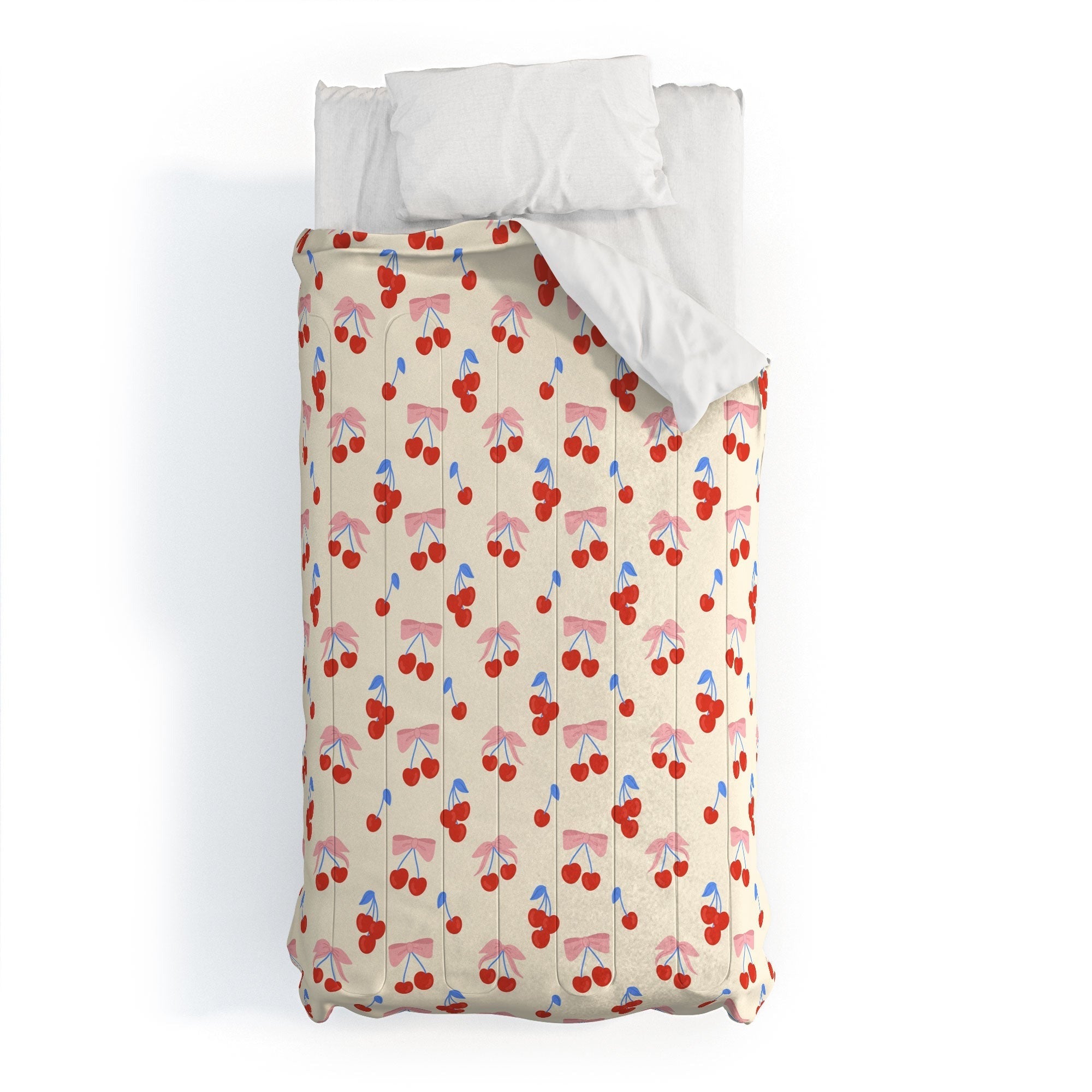 Design by Spark Cherries And Ribbons Comforter