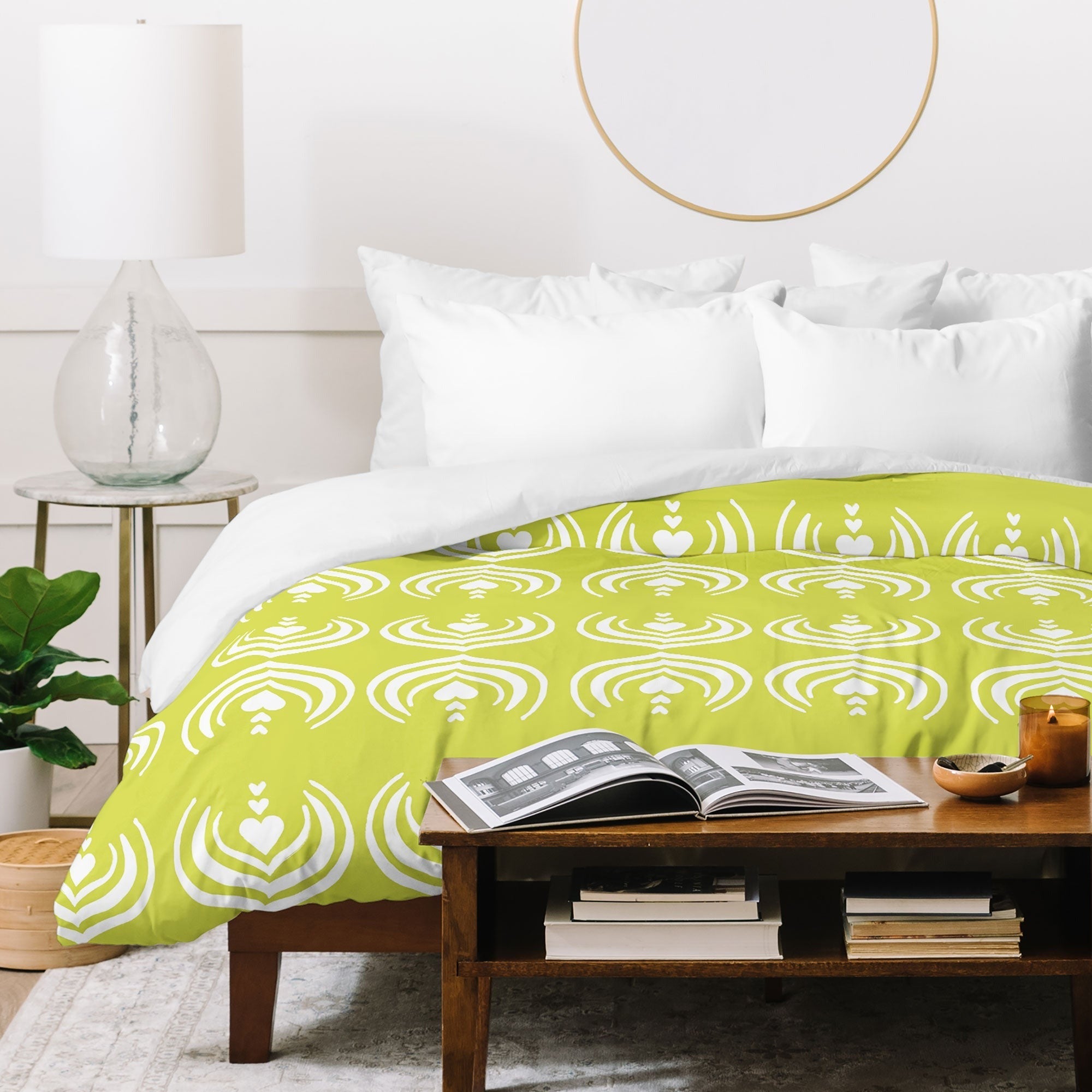 Design by Spark Matcha Latte Art Duvet Cover
