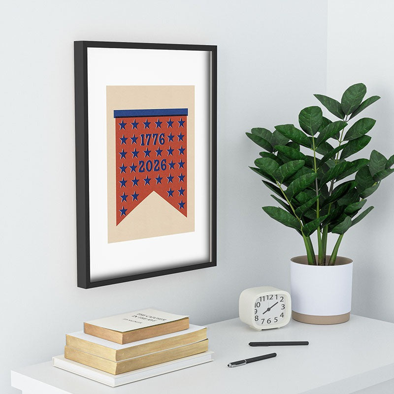 DENY Designs Star Banner Recessed Framing Rectangle