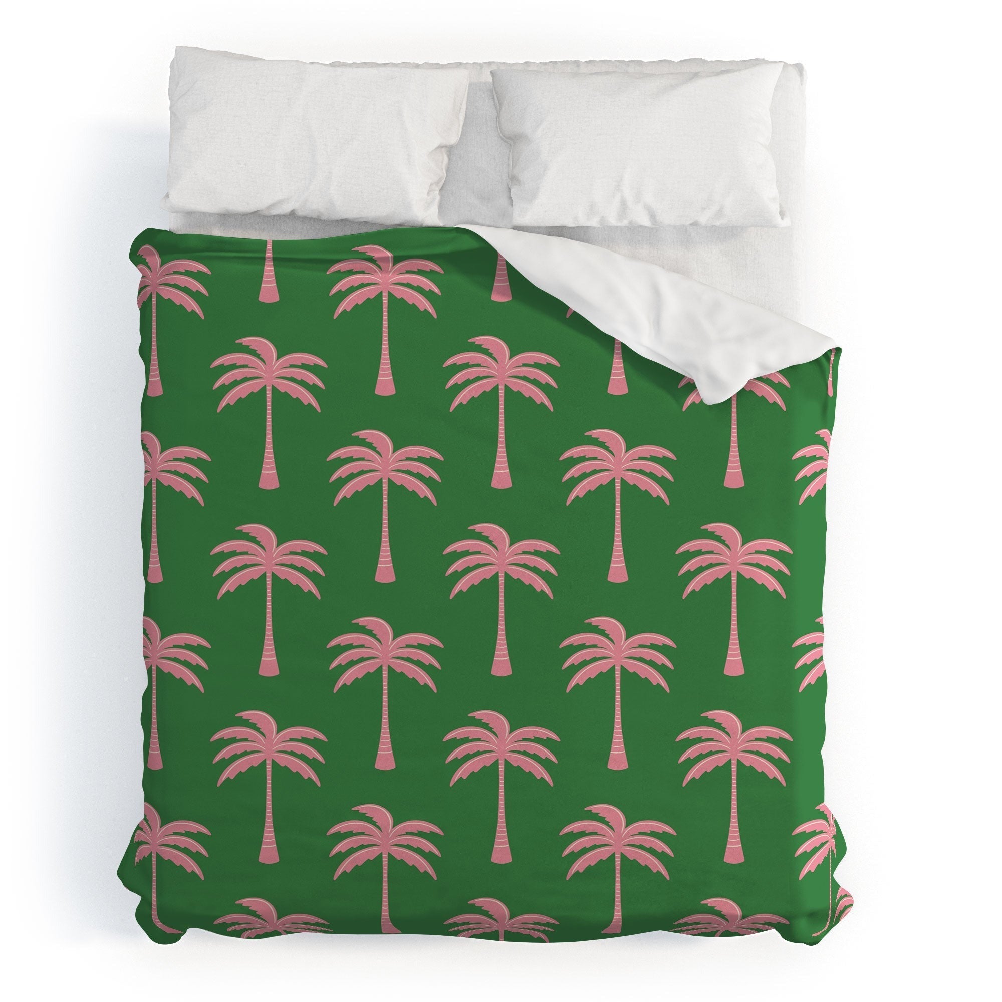Design by Spark Pink Palm Tree Oasis Duvet Cover