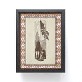 DENY Designs Flag Raisers Striped Square Framed Mini Art Print