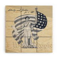 DENY Designs Liberty and Justice Woman Wood Wall Mural