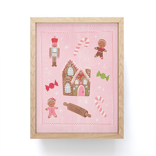 carriecantwell Sweet Christmas Holidays Framed Mini Art Print