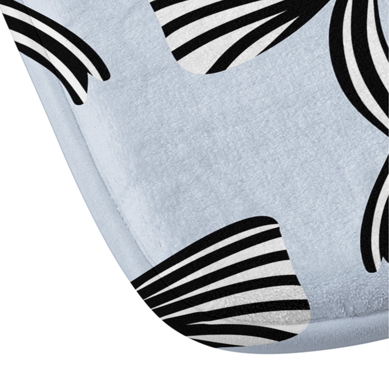 Design by Spark Black Striped Bows Memory Foam Bath Mat