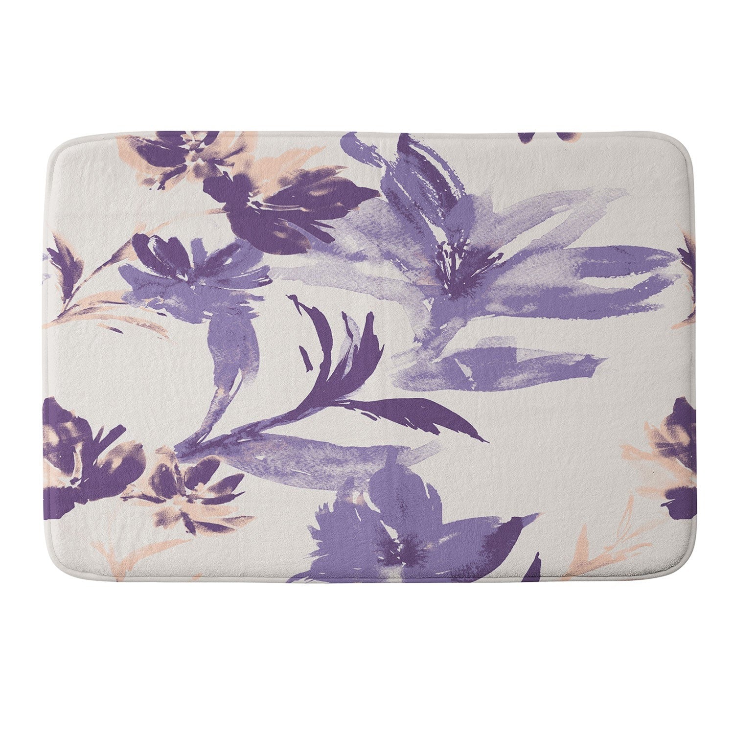 Gabriela Fuente Emma Classic Floral Memory Foam Bath Mat