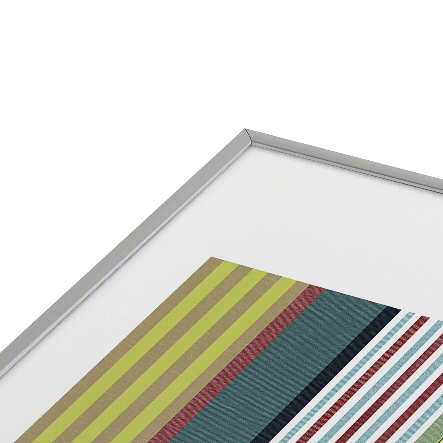 Marta Barragan Camarasa Colorful Stripe Delight Metal Framed Art Print