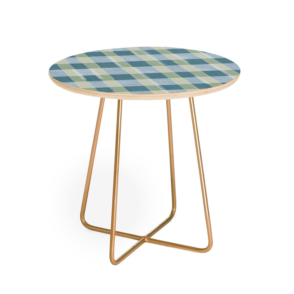 Marta Barragan Camarasa Country Style Checks Round Side Table