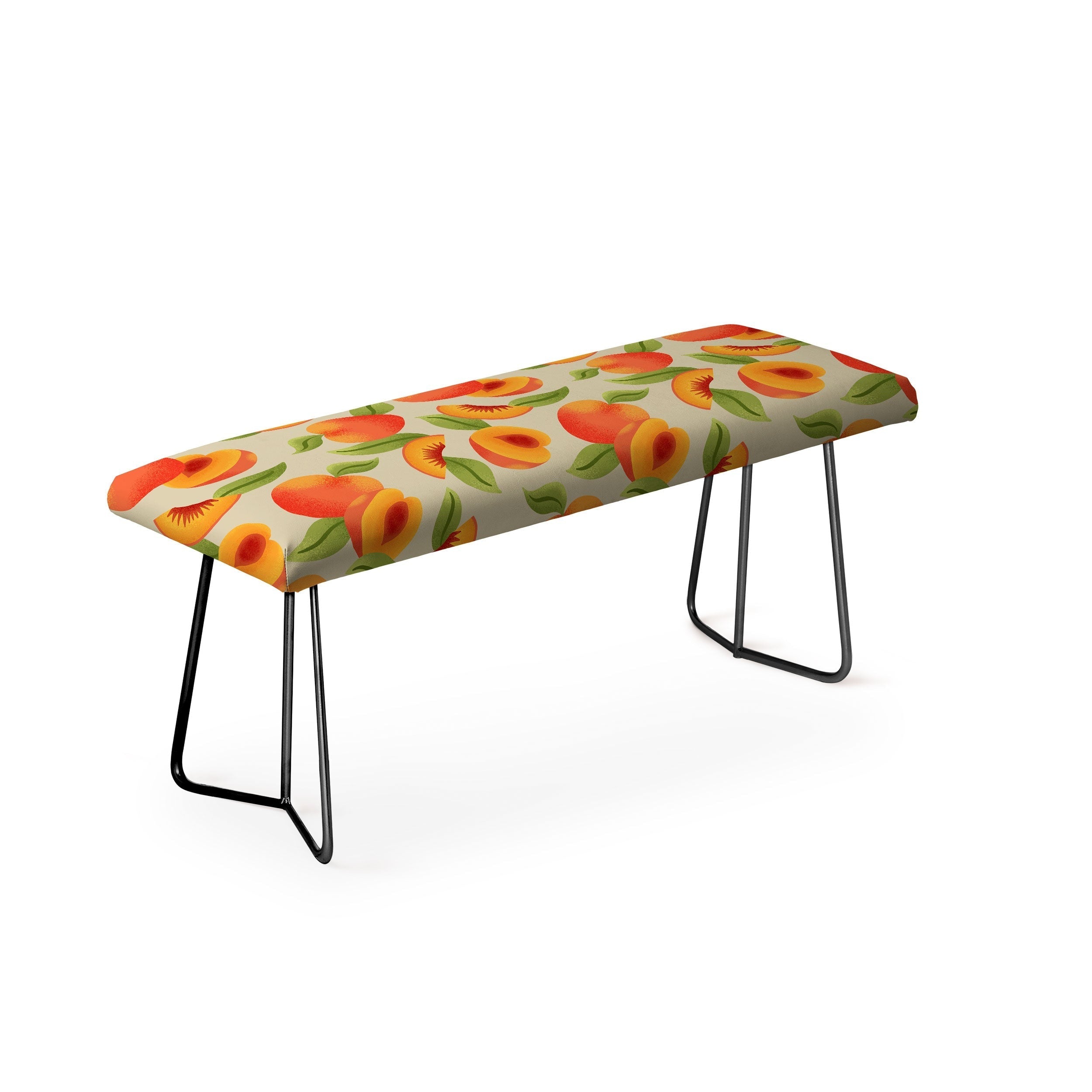 Jessica Molina Peach Pattern Bench