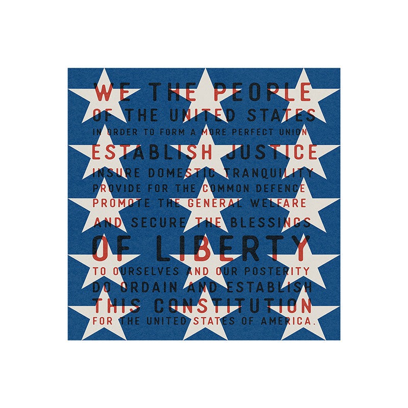 DENY Designs Starred Preamble Art Print