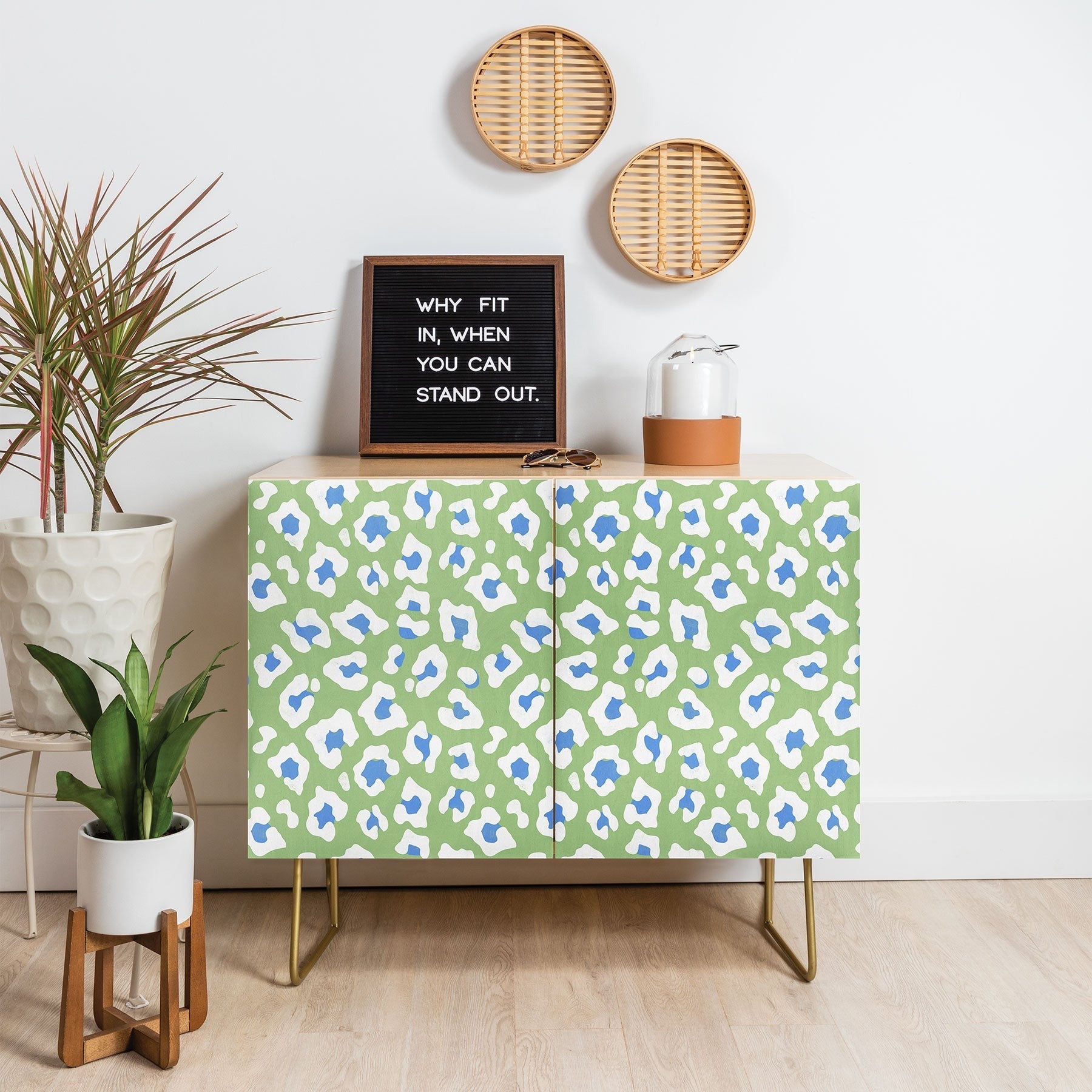 Avenie BR Cheetah Print Credenza