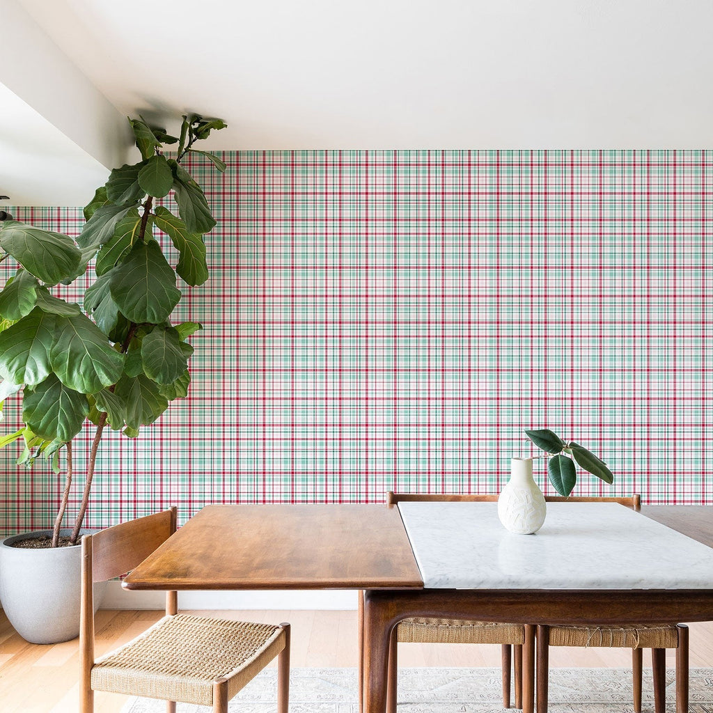 Lisa Argyropoulos Merry Vintage Plaid Wallpaper