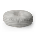 Colour Poems Gingham Plaid Pattern Cloud White Floor Pillow Round
