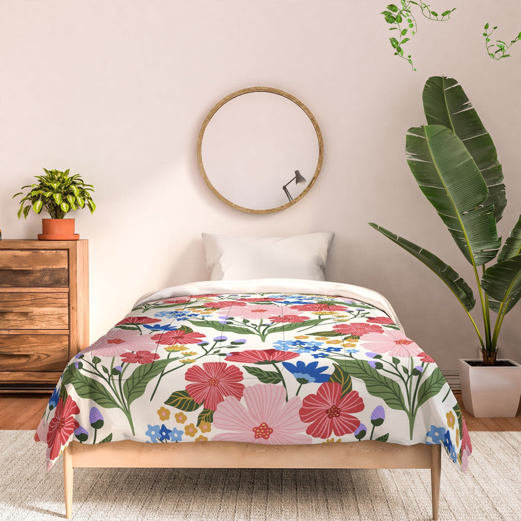 Design by Spark Wild Bloom Flowers Comforter