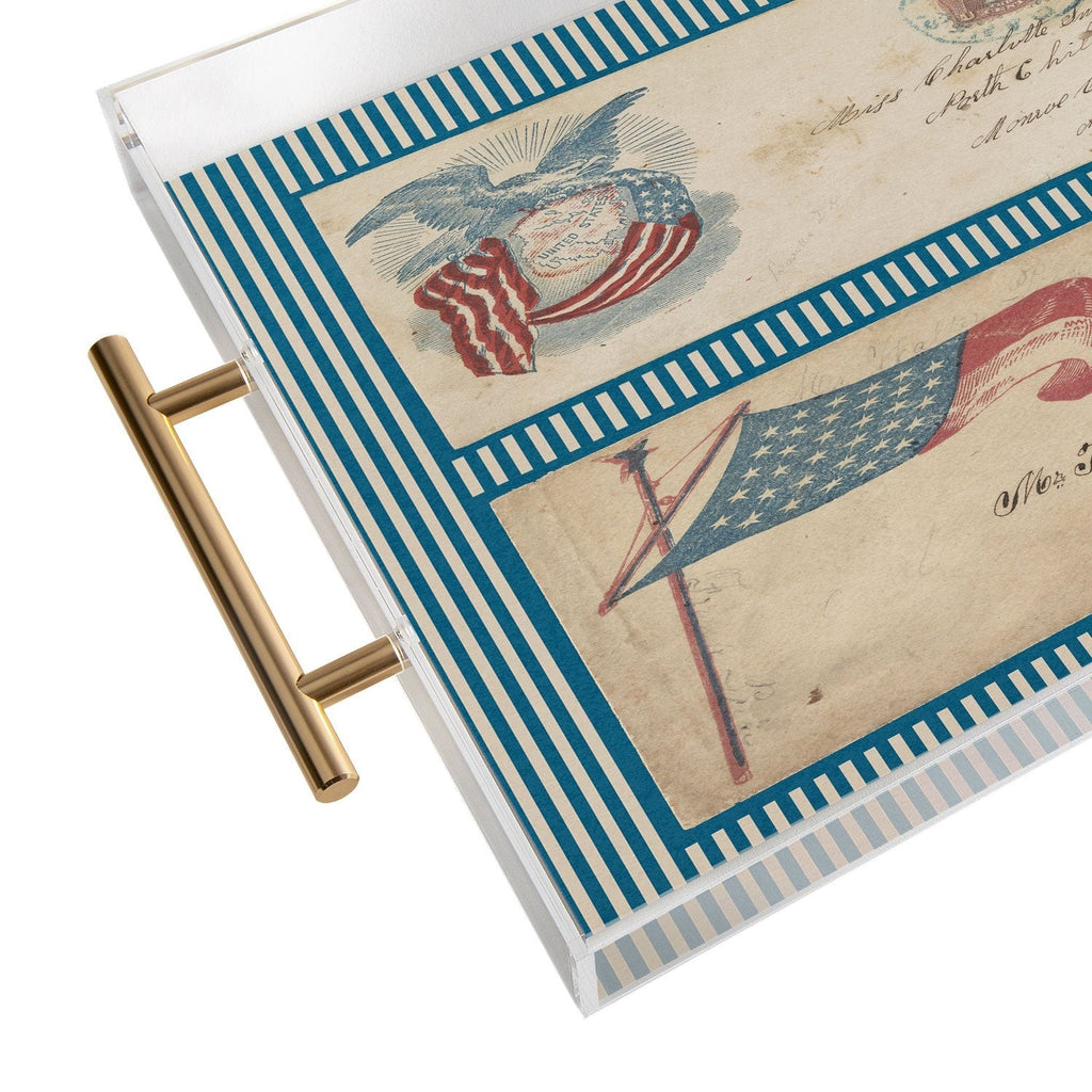 DENY Designs Civil War Envelopes Acrylic Tray