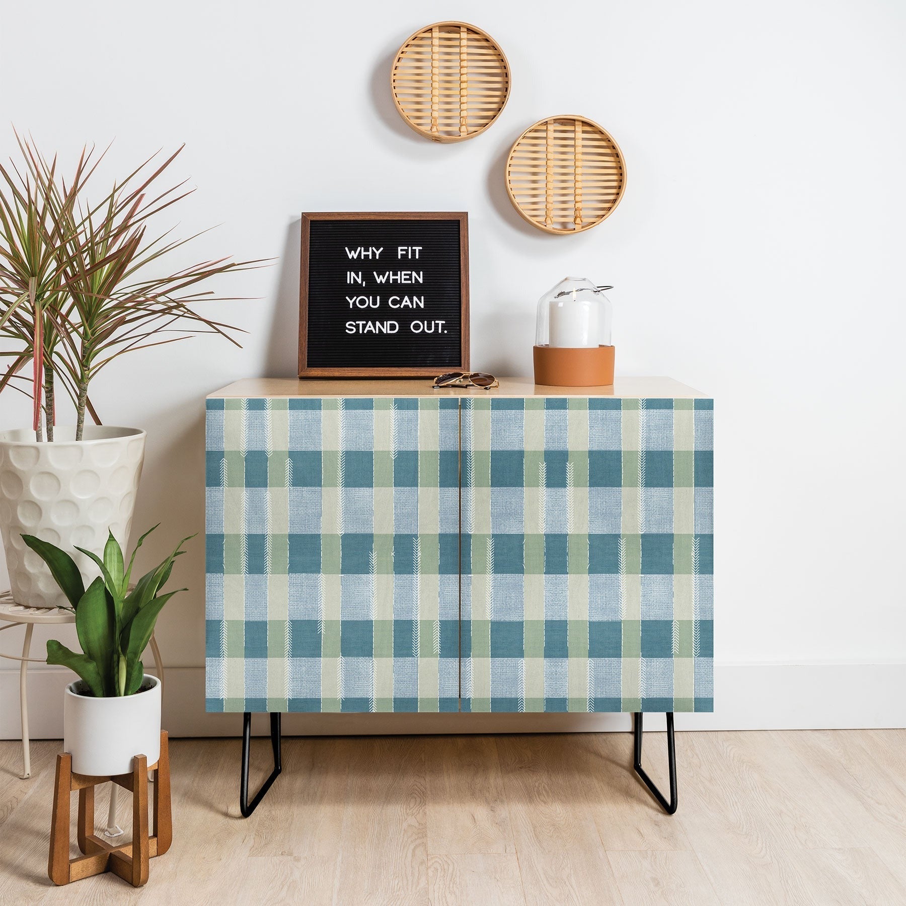 Marta Barragan Camarasa Country Style Checks Credenza