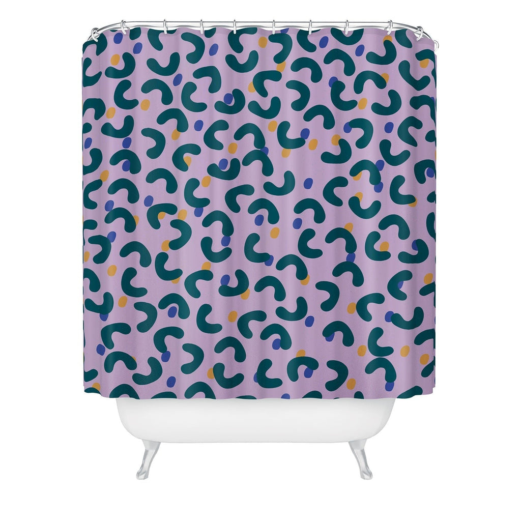 Camilla Foss Pebbles Mix Shower Curtain