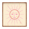 Little Om Celestial Sun cream Square Tray