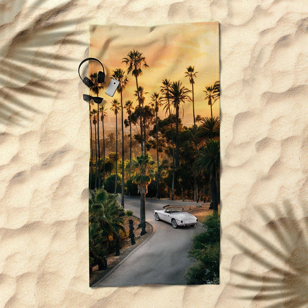 Gal Design Sunset Blvd Beach Towel