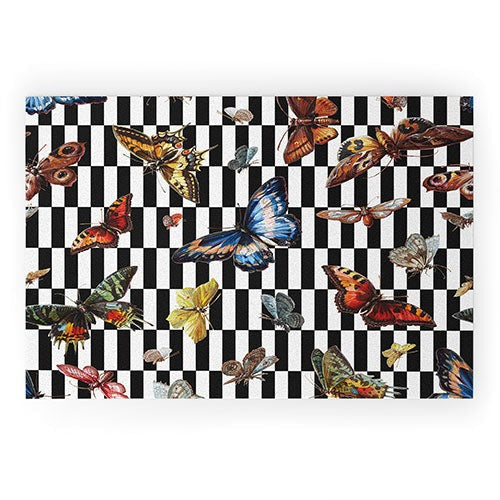 kikasworkshop Butterfly Ballet Welcome Mat