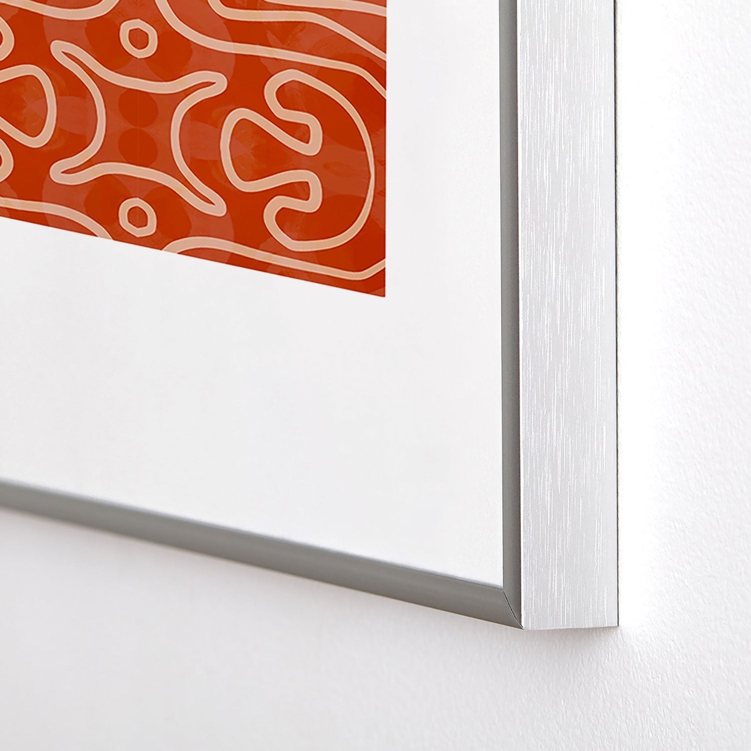 Mirimo Venexiana Burnt Orange Metal Framed Art Print