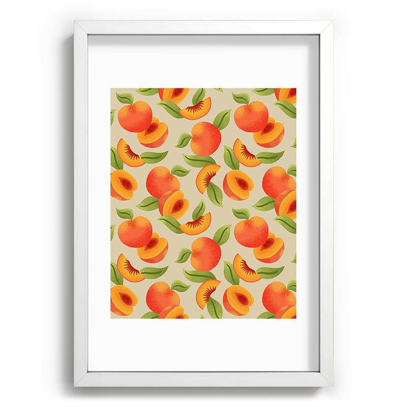 Jessica Molina Peach Pattern Recessed Framing Rectangle