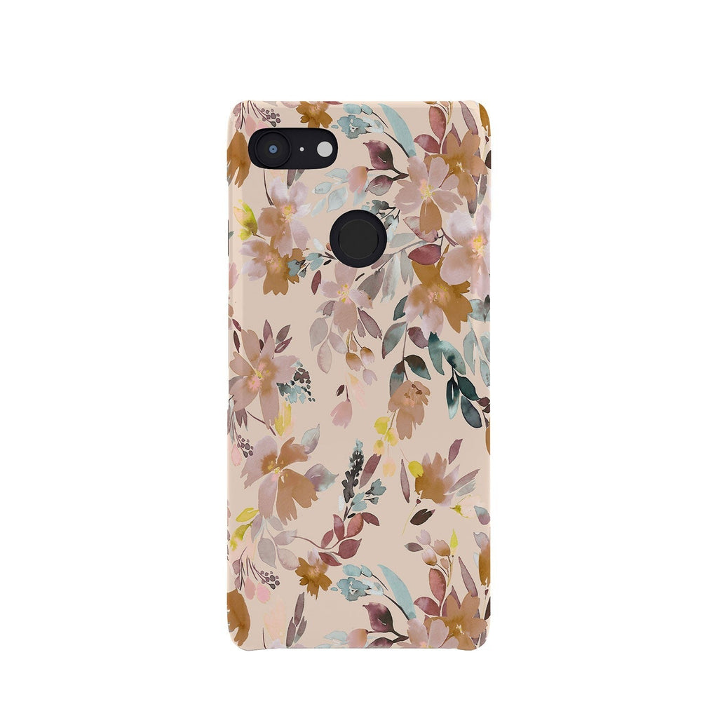 Ninola Design Botanic Retreat Floral Oleander Whimsical Soft Pink Phone Case
