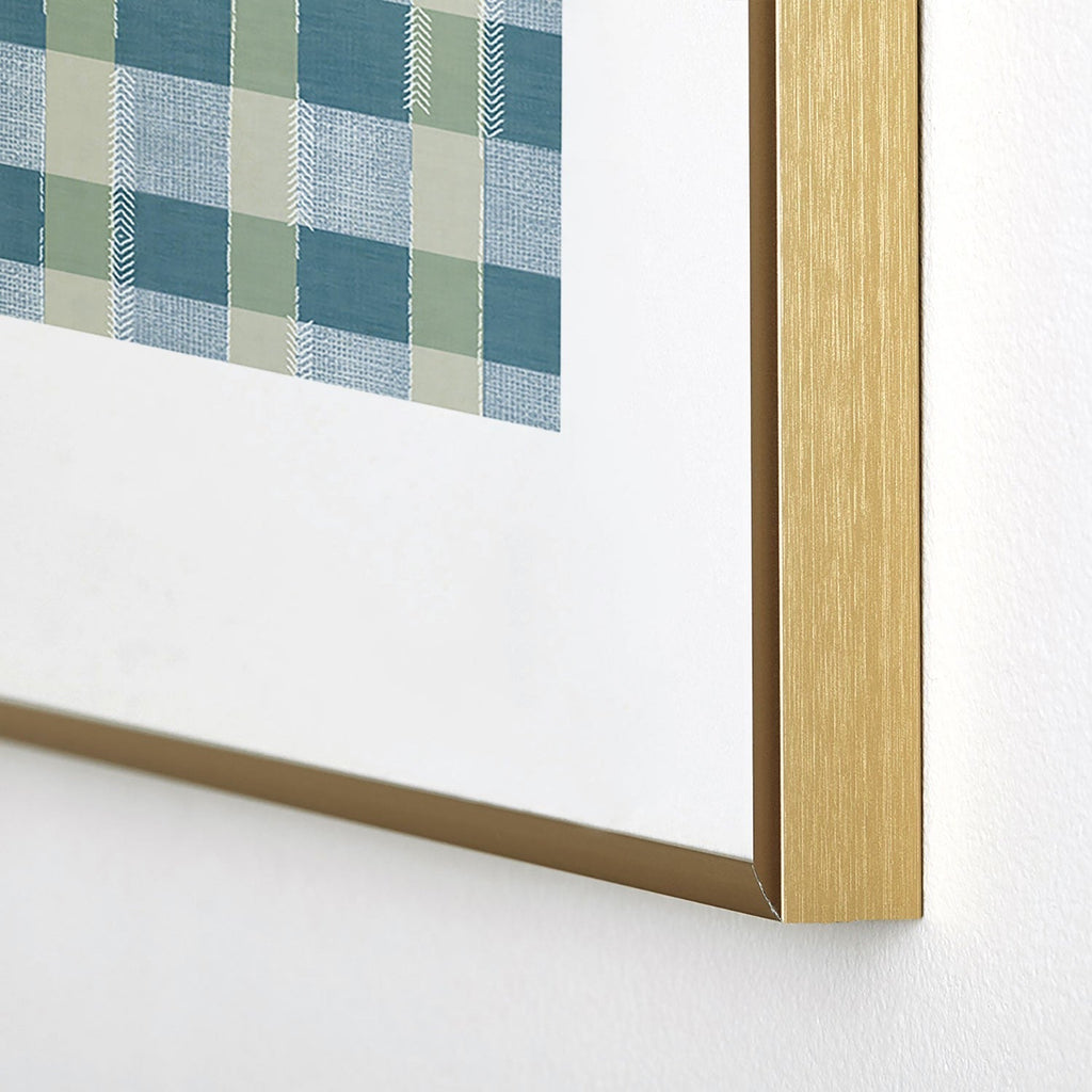 Marta Barragan Camarasa Country Style Checks Metal Framed Art Print