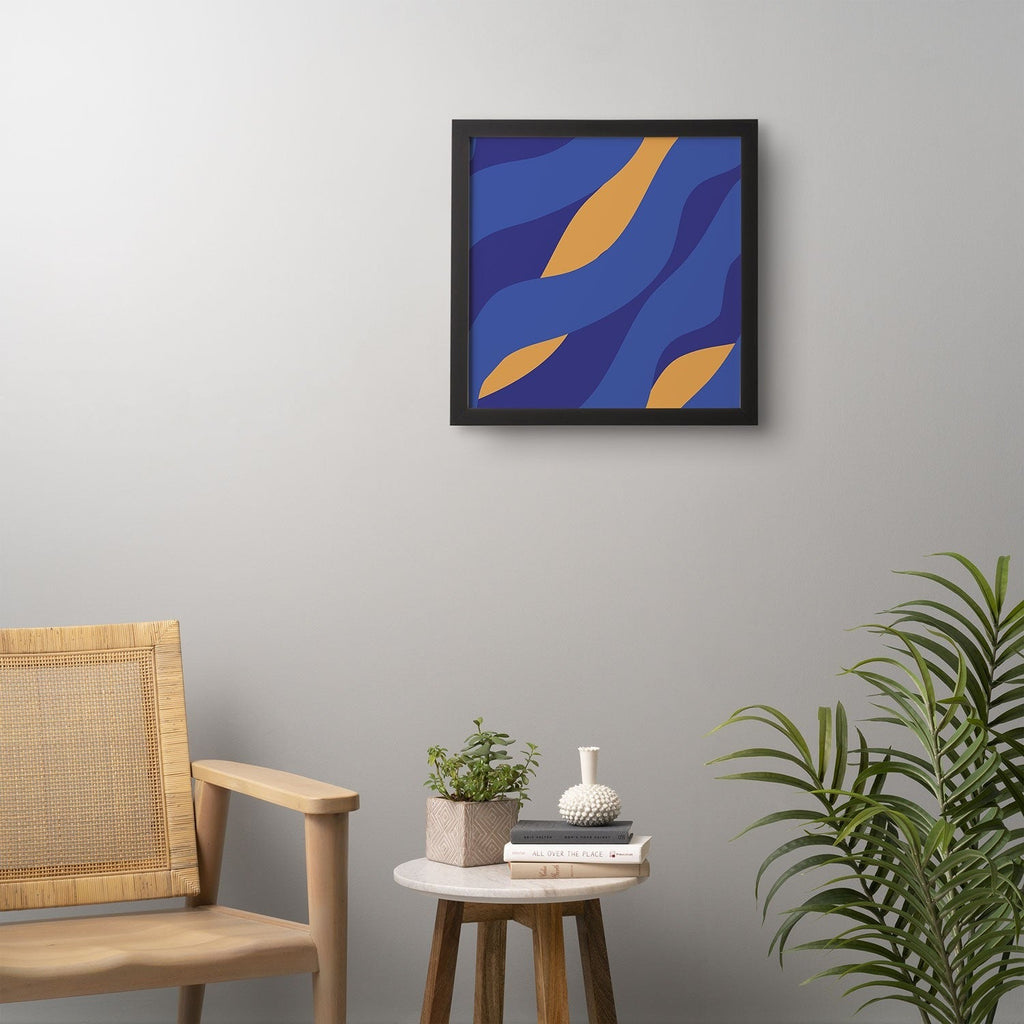 Camilla Foss Pebbles in Stream Framed Wall Art