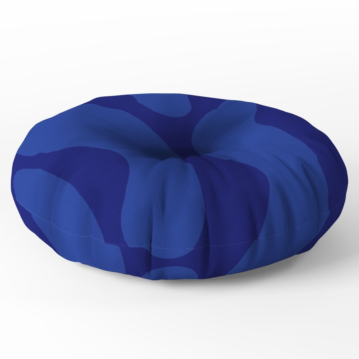 Camilla Foss Blue Pebble Floor Pillow Round