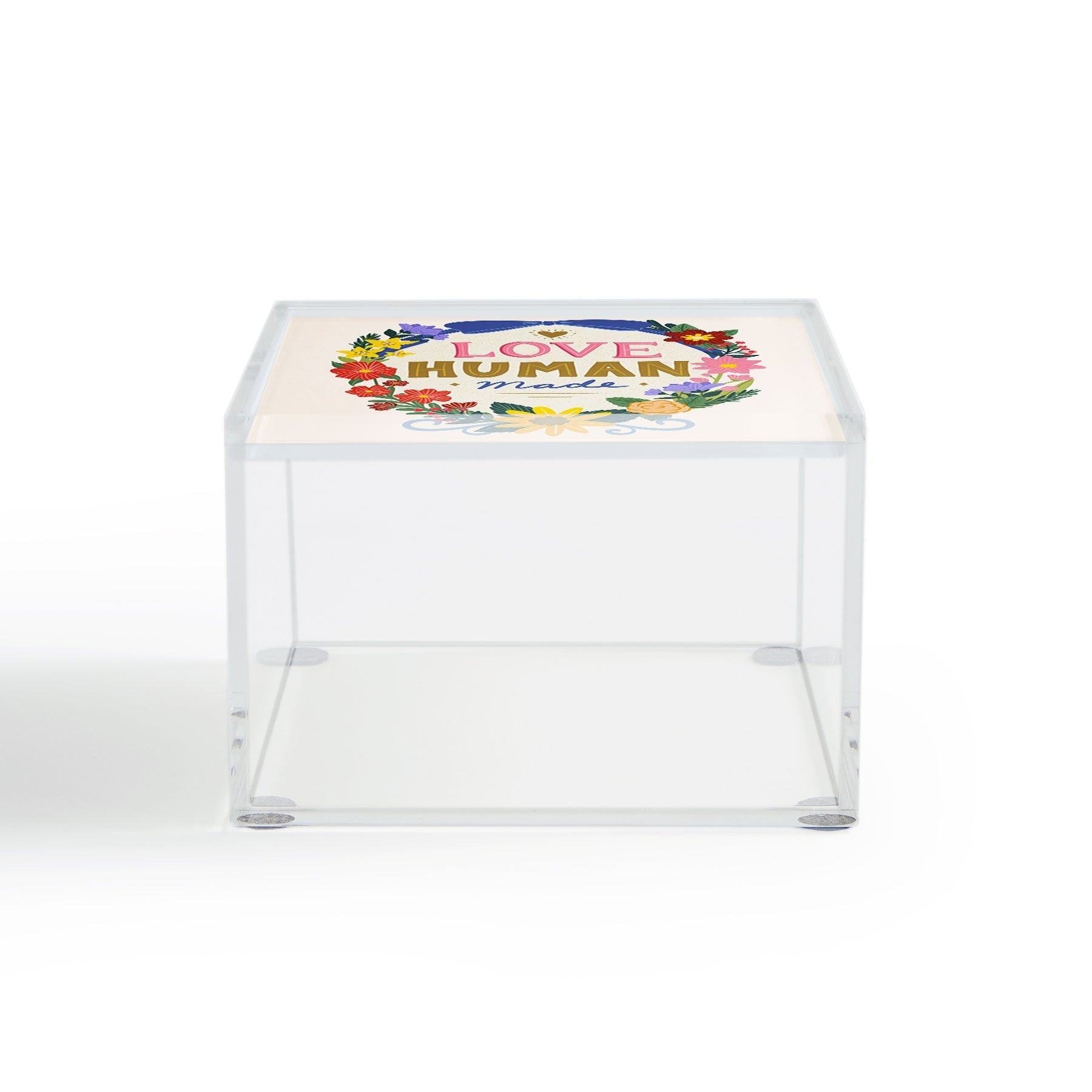 Design by Spark Love Human Made Floral Wreath Acrylic Box