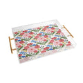 Design by Spark Wild Bloom Flowers Acrylic Tray