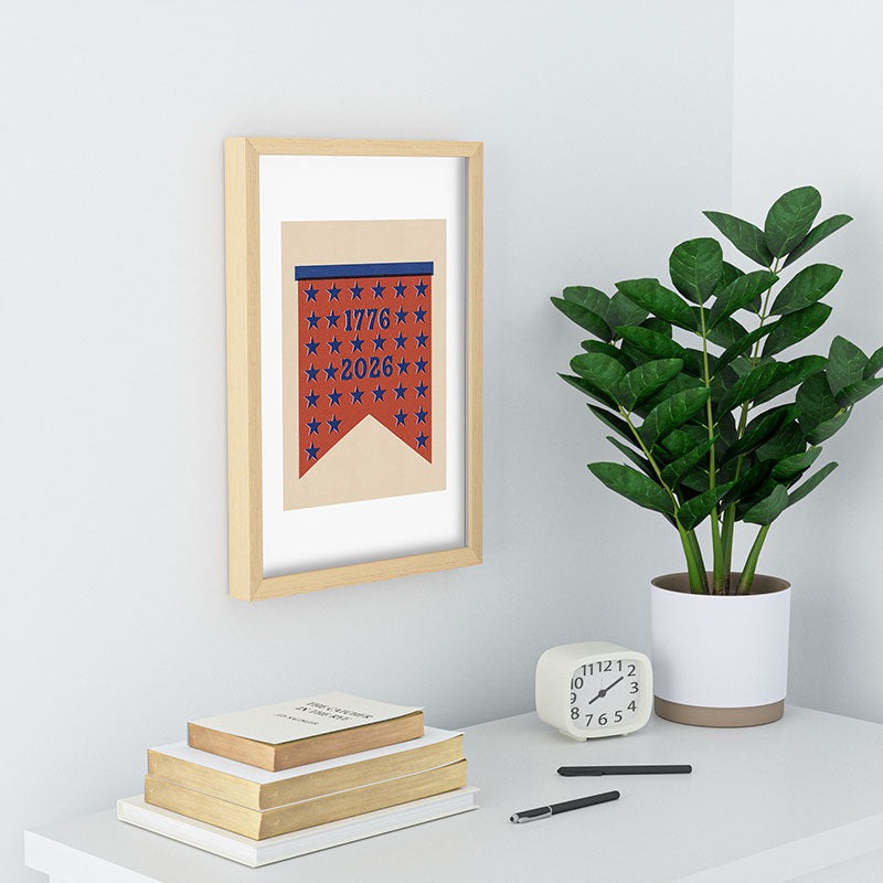 DENY Designs Star Banner Recessed Framing Rectangle