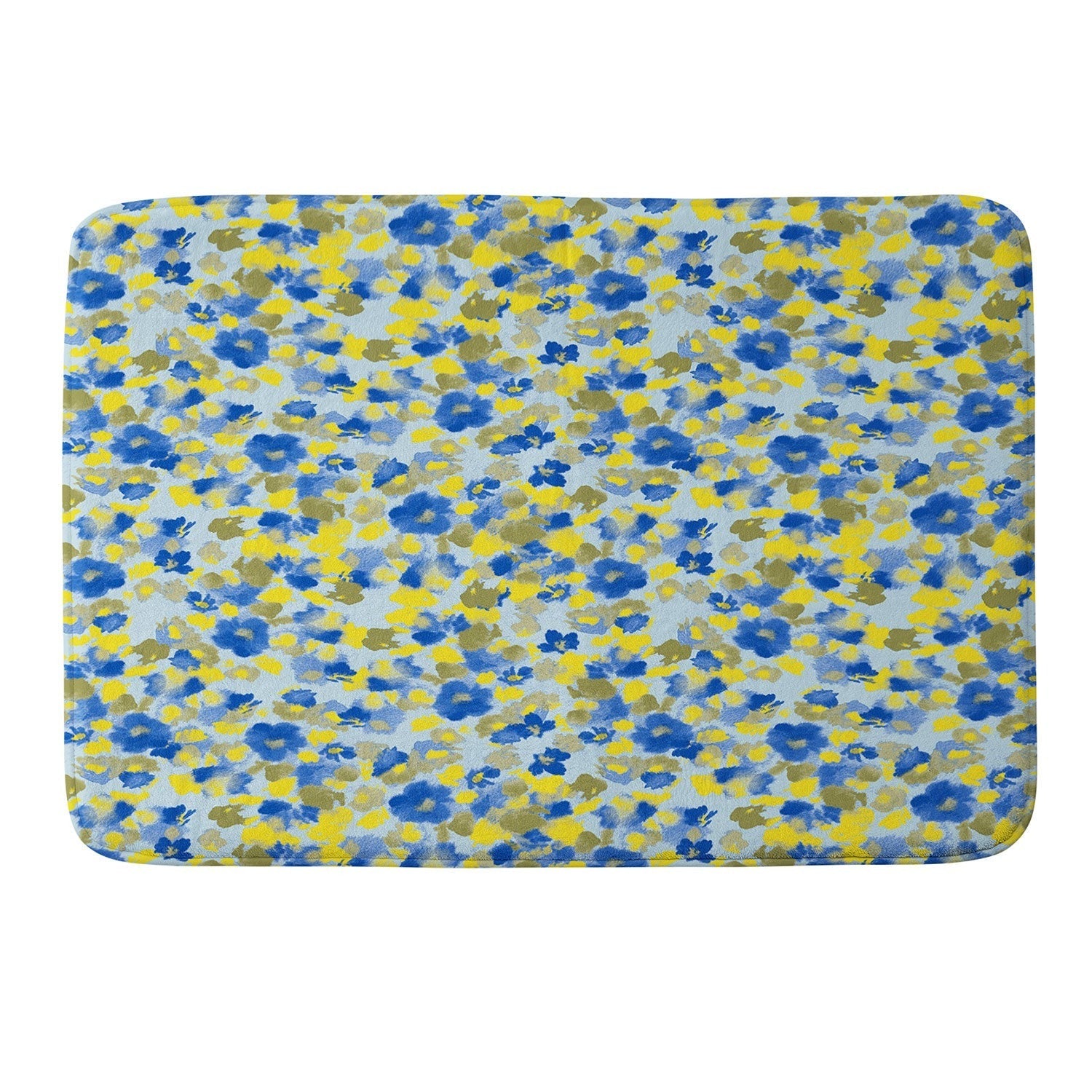 Gabriela Fuente Day Dreaming Watercolor Memory Foam Bath Mat