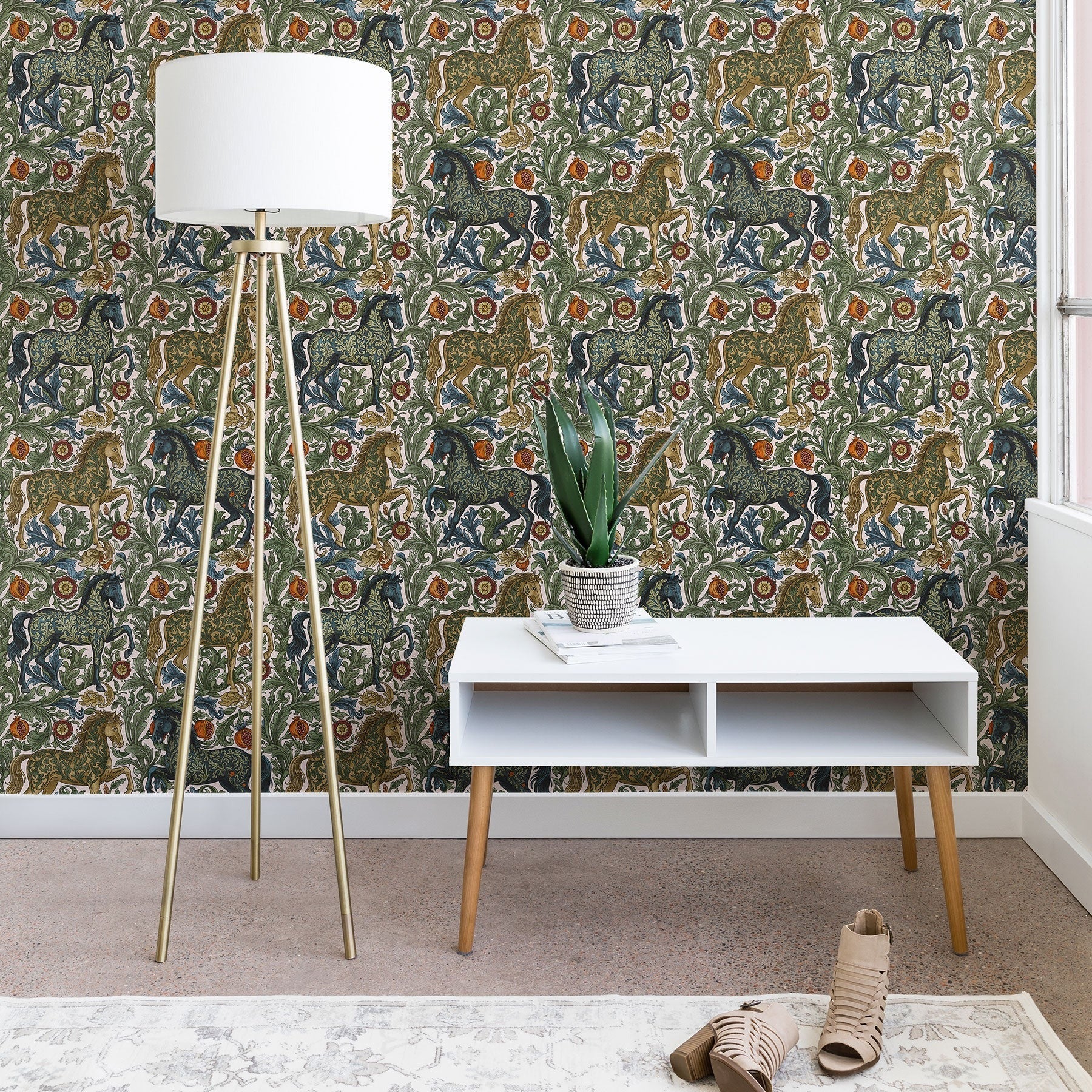 Marta Barragan Camarasa Renaissance Horse Garden Wallpaper