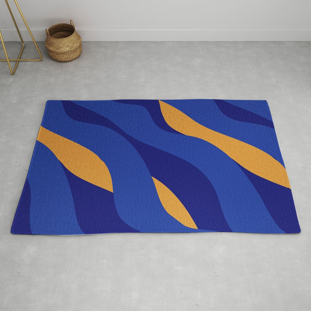 Camilla Foss Pebbles in Stream Area Rug