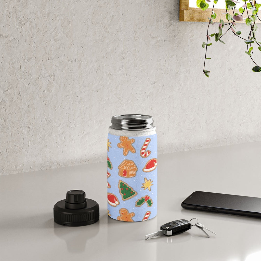 Love_Ryming Christmas Cookies Water Bottle