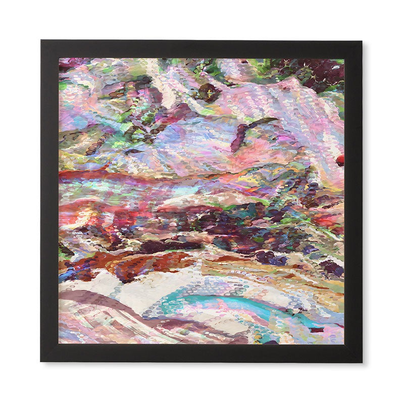 83 Oranges Sequin Haze Framed Wall Art