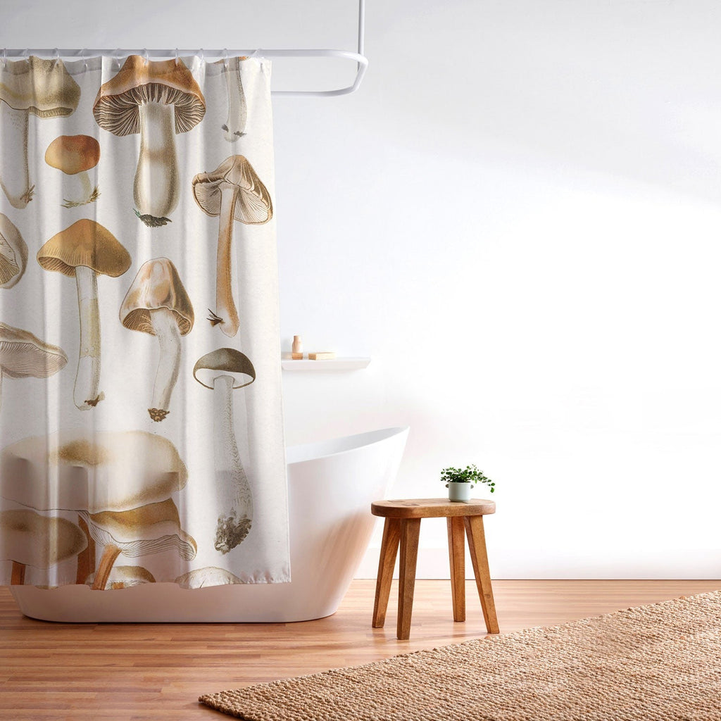 Gal Design Mushrooms Collection Shower Curtain