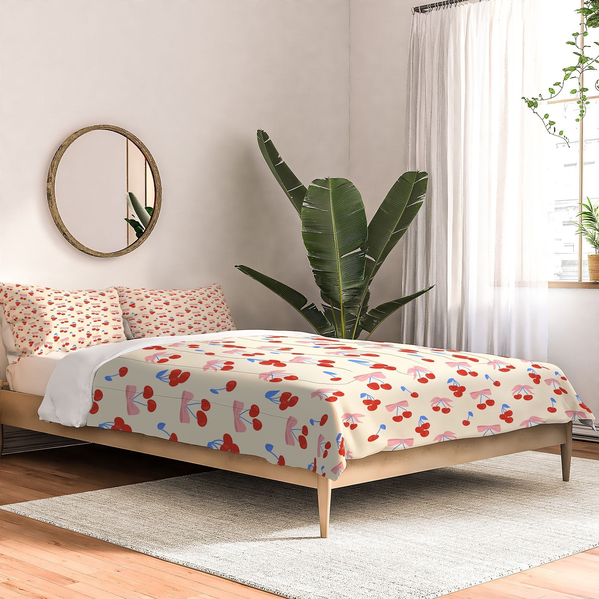 Design by Spark Cherries And Ribbons Comforter