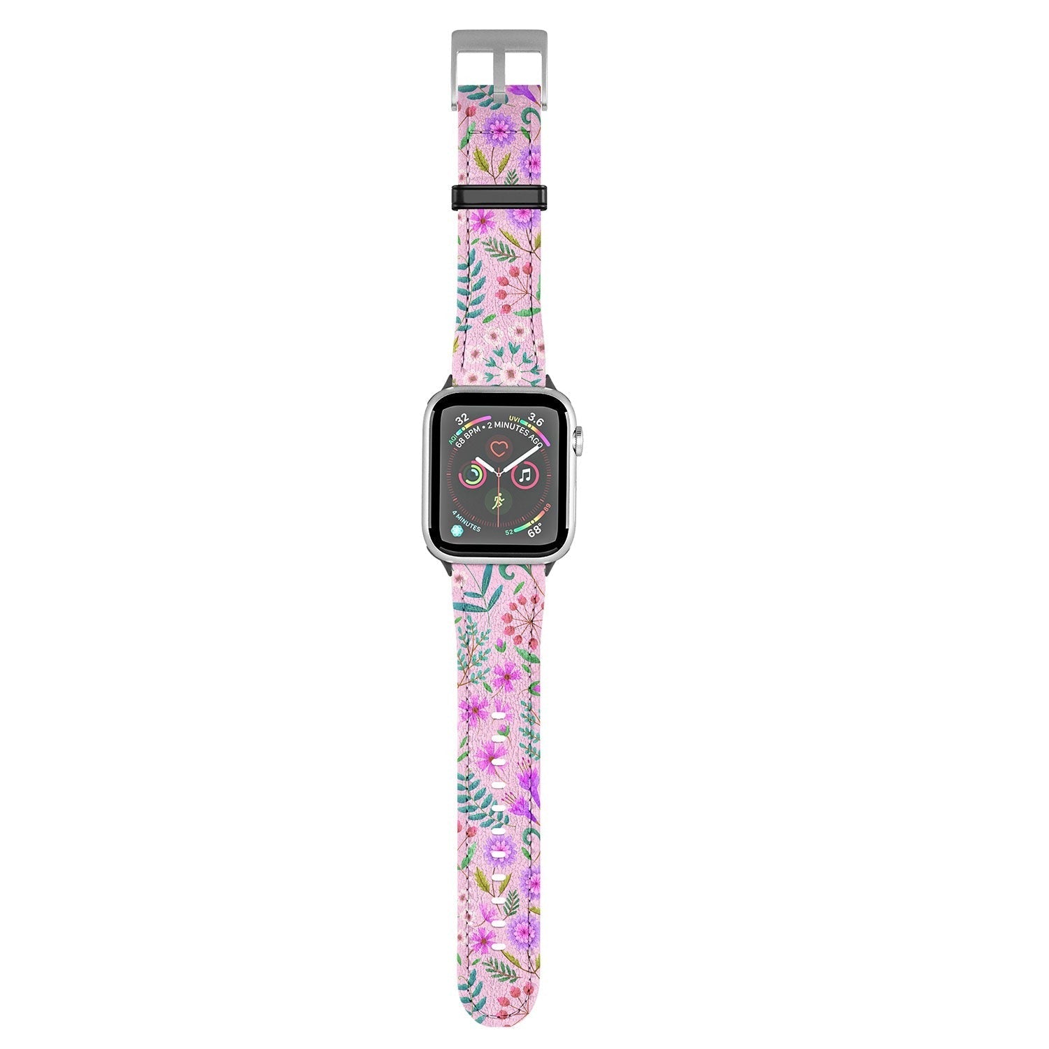 Pimlada Phuapradit Ditsy Purple Floral Half Drop Apple Watch Band