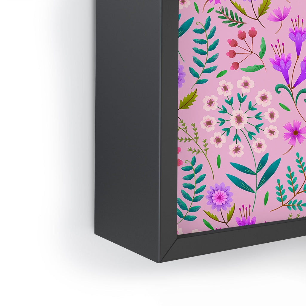 Pimlada Phuapradit Ditsy Purple Floral Half Drop Framed Mini Art Print