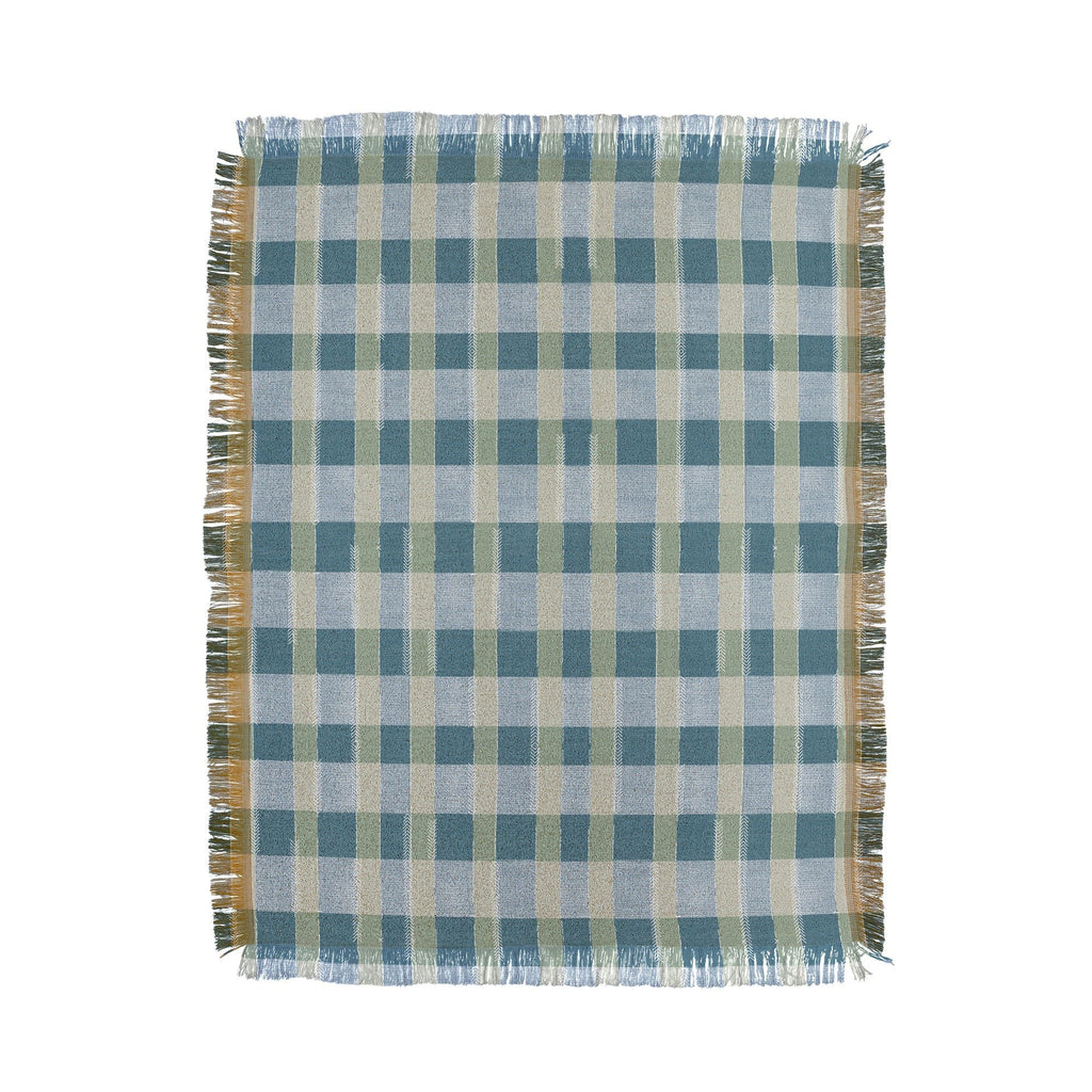 Marta Barragan Camarasa Country Style Checks Throw Blanket