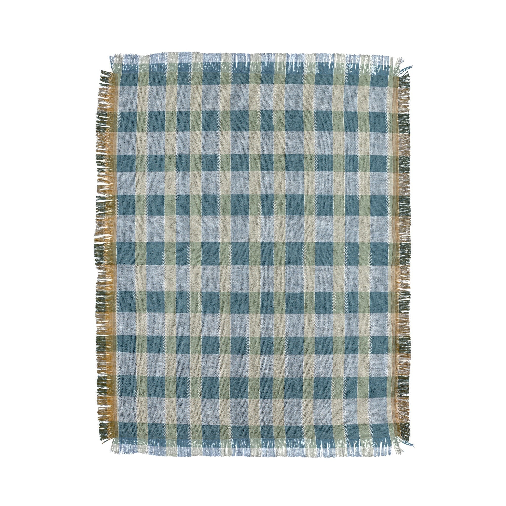 Marta Barragan Camarasa Country Style Checks Throw Blanket