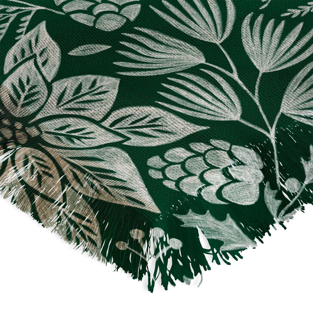 Pimlada Phuapradit Christmas Poinsettia Throw Blanket