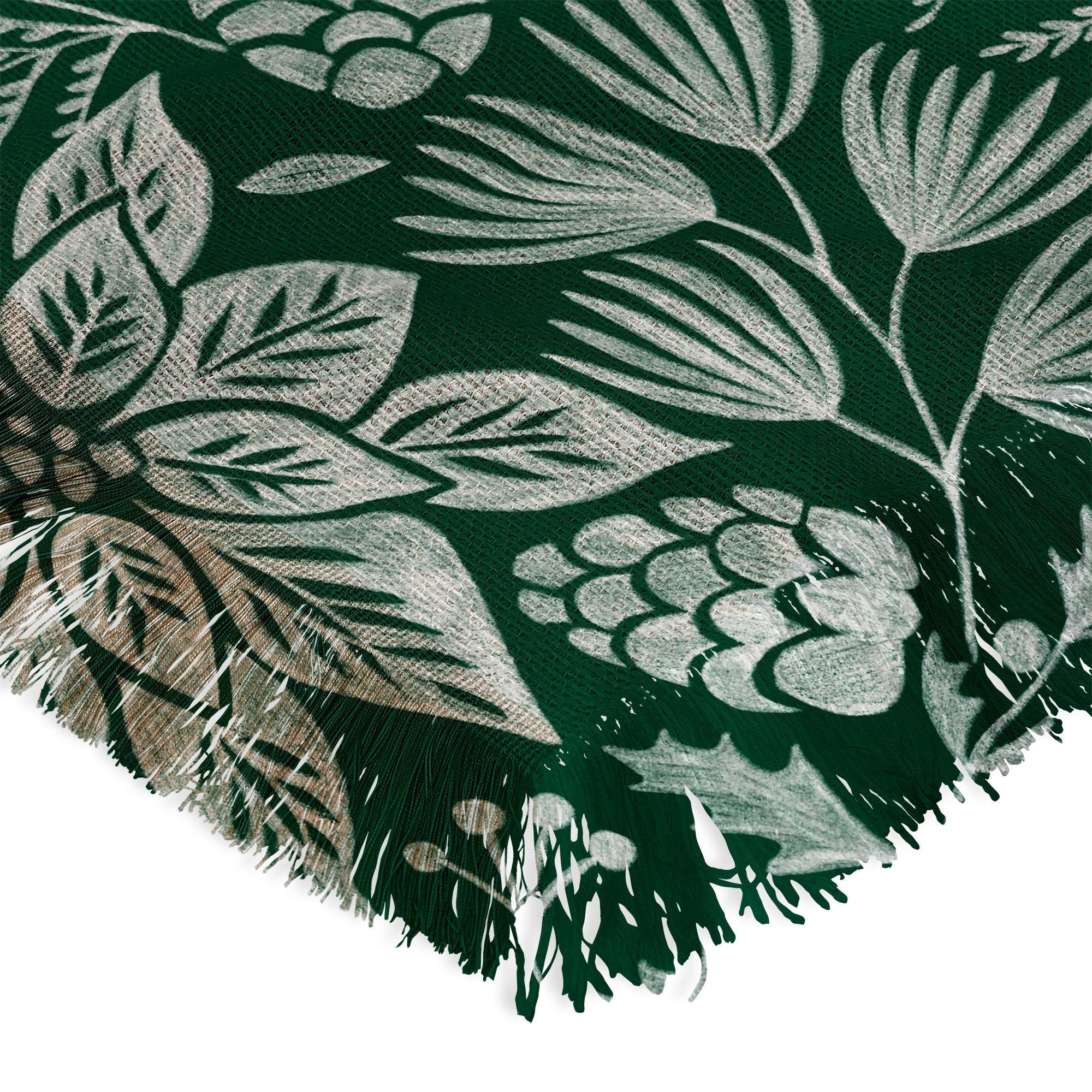 Pimlada Phuapradit Christmas Poinsettia Throw Blanket